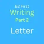 B2 First Writing Part 2: Letter of Application